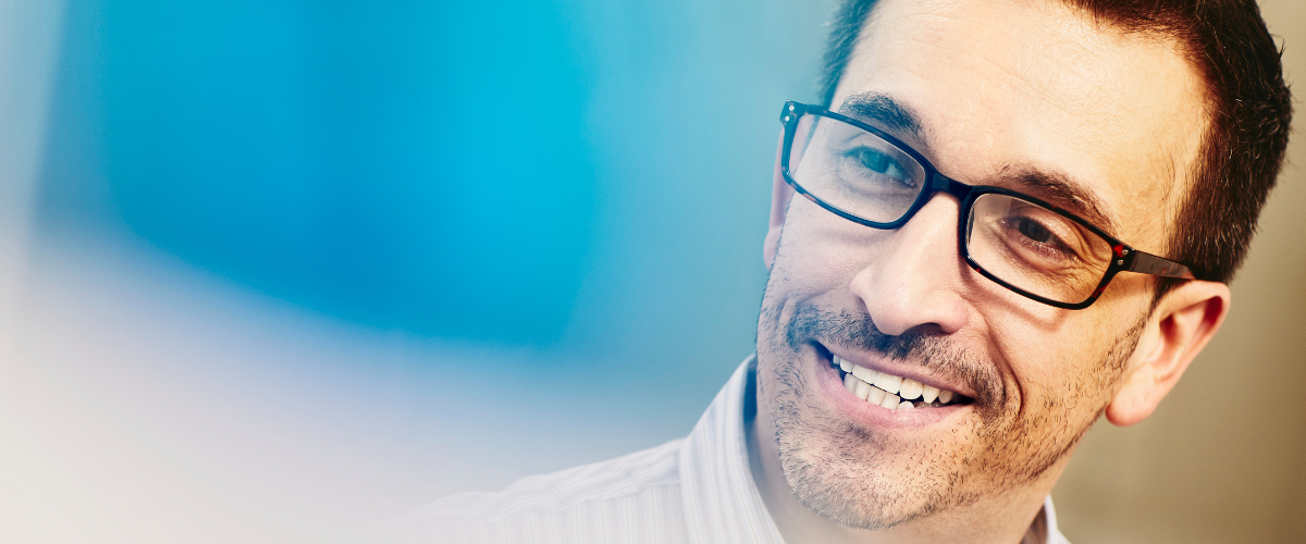man smiling