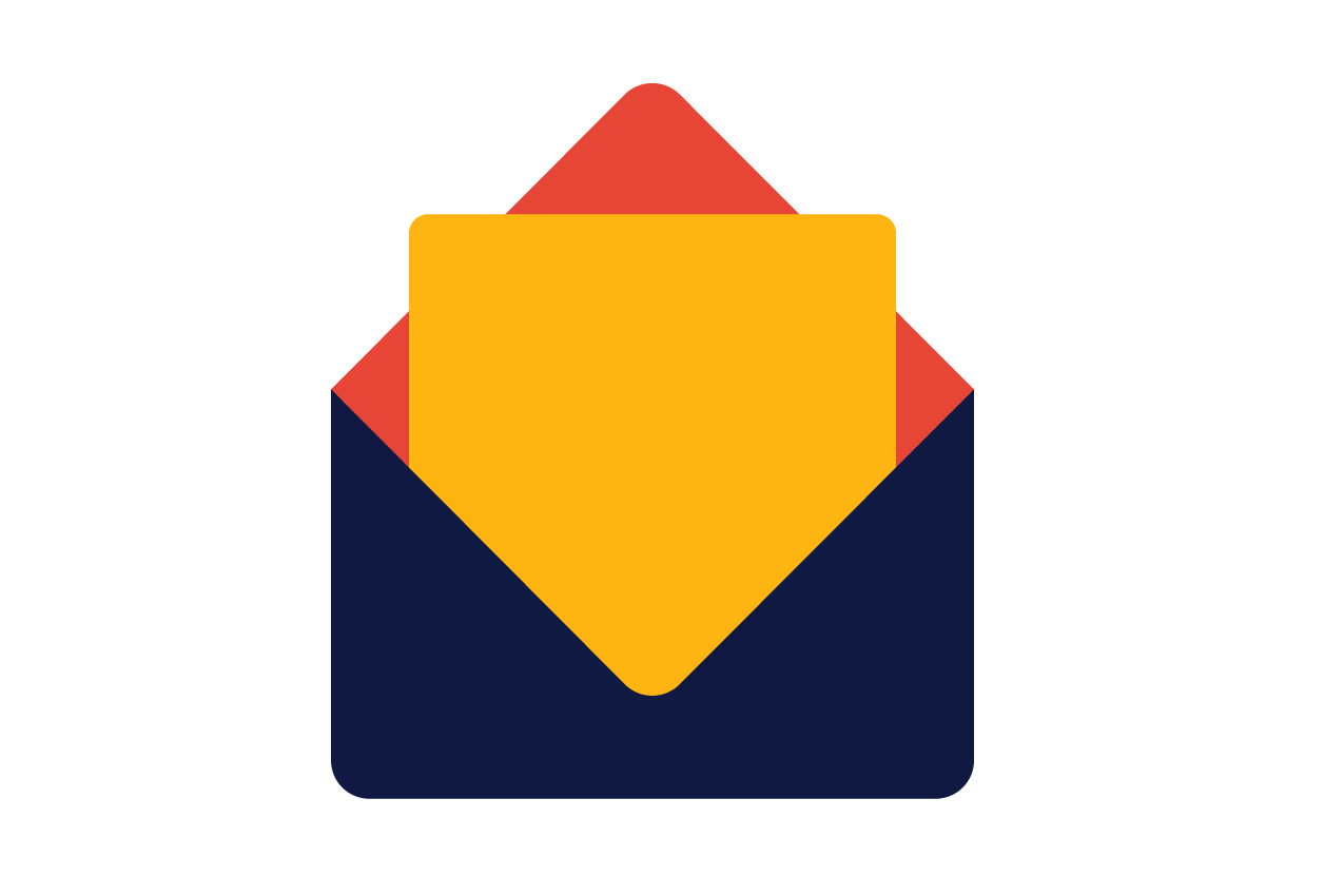 an illustration of a direct mail envelope