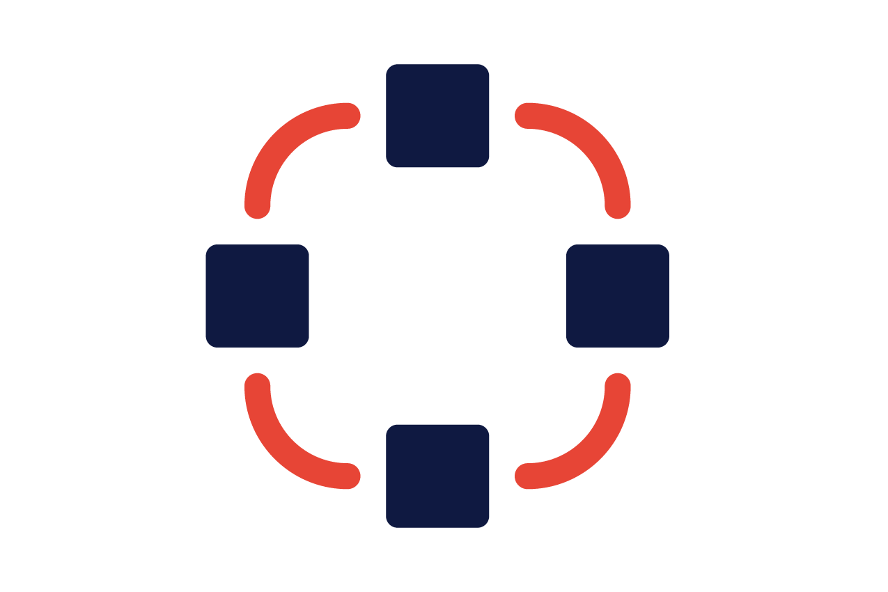 An illustration of IT network
