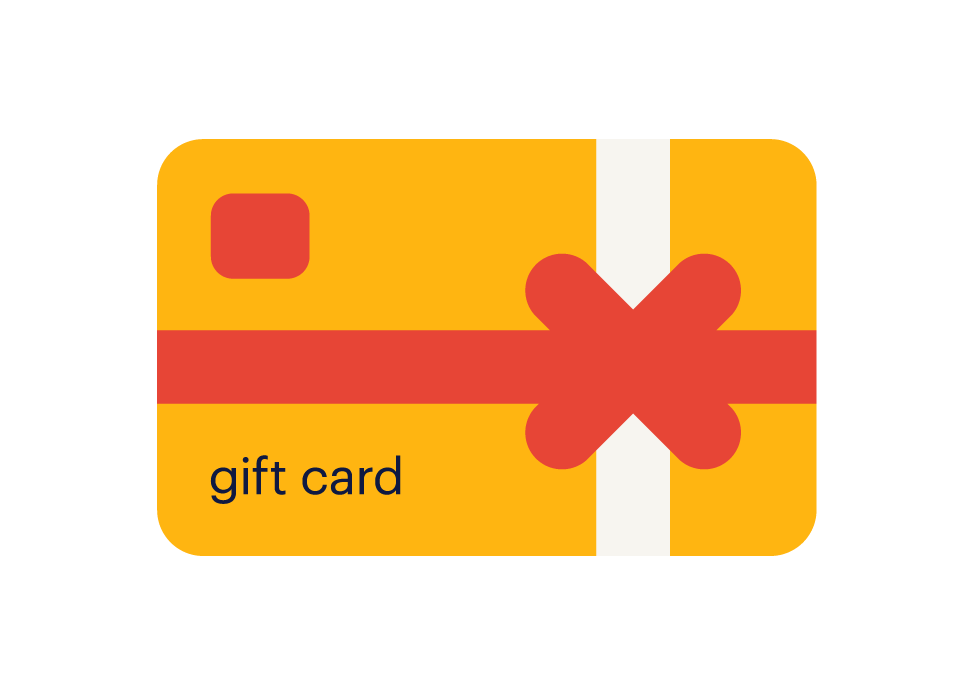 an illustration of a gift card
