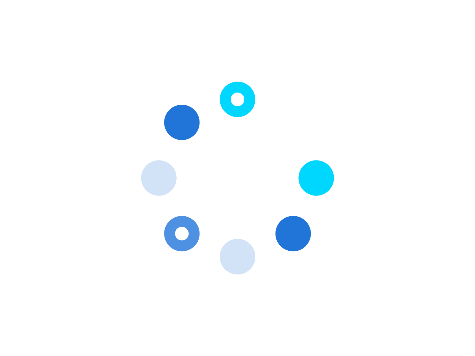 an illustration of different circles forming one large circle