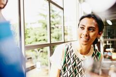 A photo of a woman working in the information technology sector