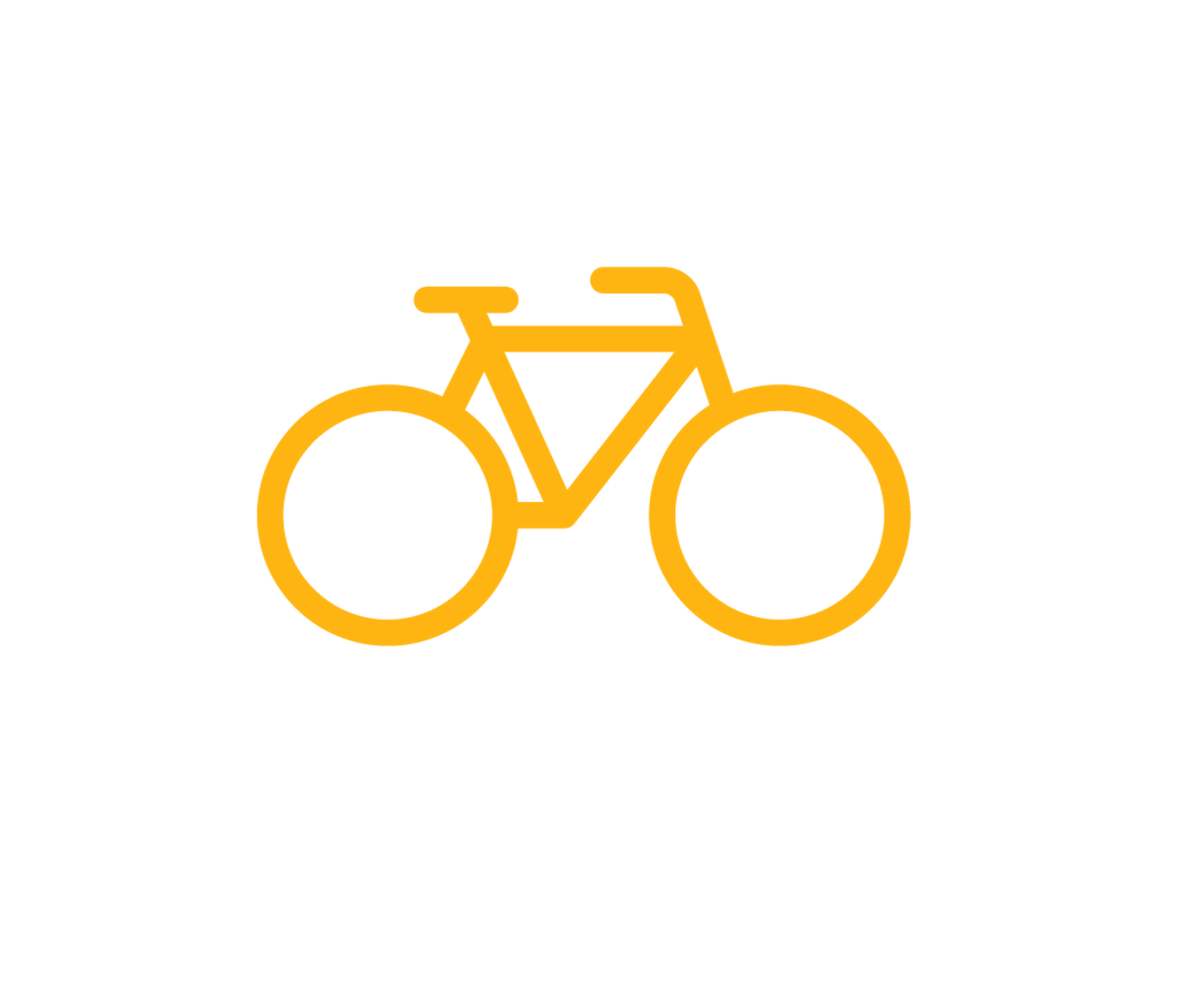 An illustration of a bike
