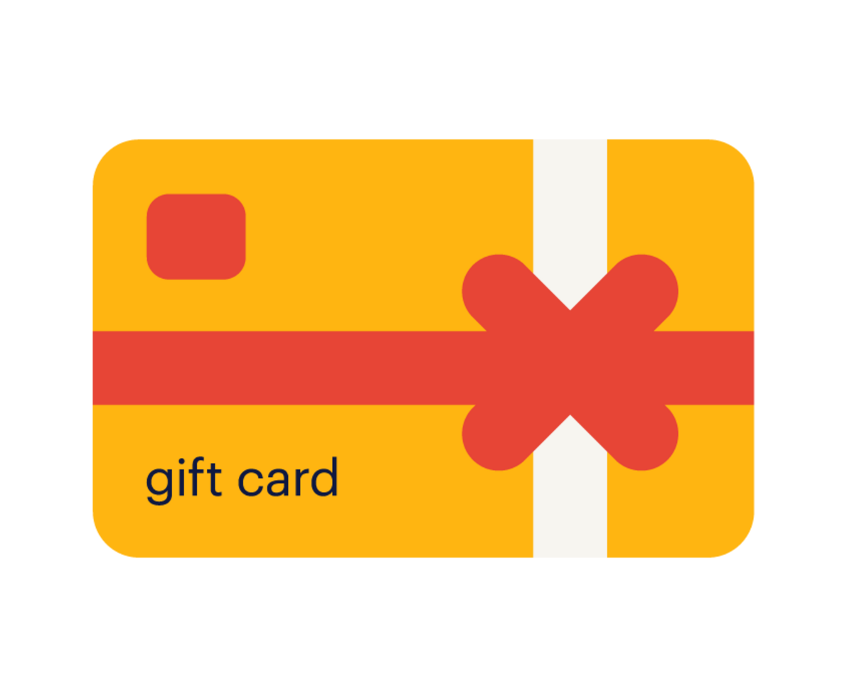 an illustration of a gift card