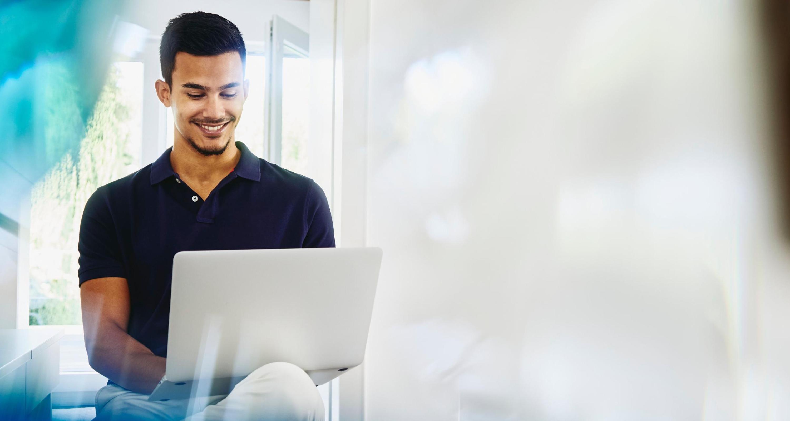 Man on laptop