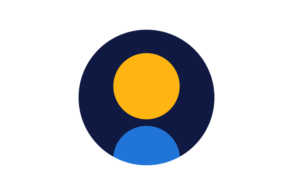Illustration of a person in a circle