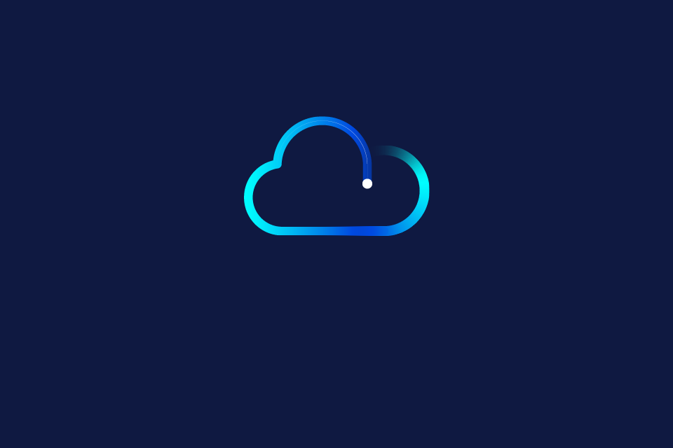 an illustration of a digital cloud